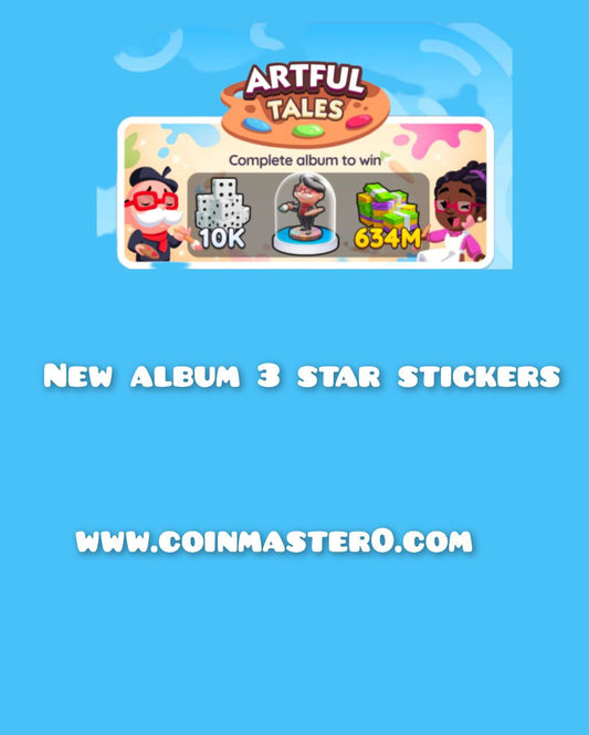 Monopoly 3 star stickers